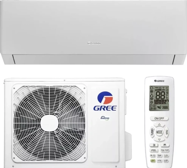 Сплит-система инверторного типа Gree Pular Inverter ECO R32  Wi-Fi GWH24AGDXE-K6DNA1B Матовый